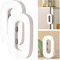 Child Safety Refrigerator Lock | Baby Proof Double Button Fridge Lock White & Grey