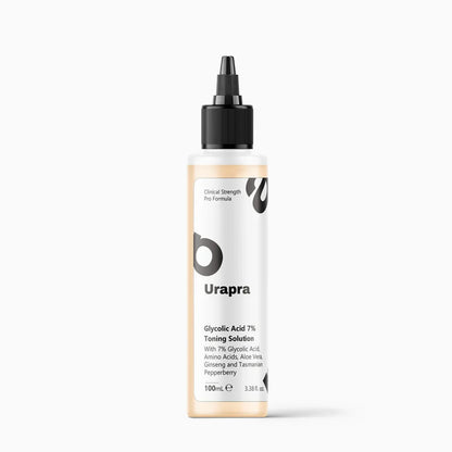 Urapra Glycolic Acid 7% Toner 100ml | Exfoliating Face Solution for Clear & Radiant Skin