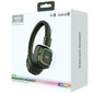 Lelisu LS-258 Wireless Stereo Headphones | Bluetooth 5.4 Over-Ear Headset with Type-C Charging & LED Lights