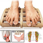 Wooden Foot Roller Massager |  Manual Reflexology Therapy Tool for Pain Relief, Stress Relaxation & Foot Care