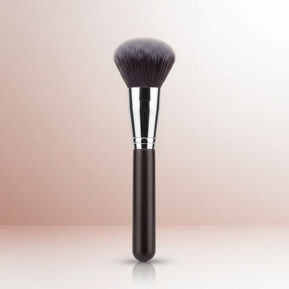 Nova Mart Mac Beauty professional powder brush with soft black synthetic bristles and a sleek black handle.